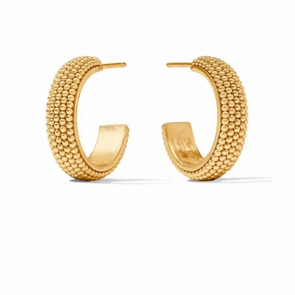 Julie Vos Cabochon Beaded Hoops